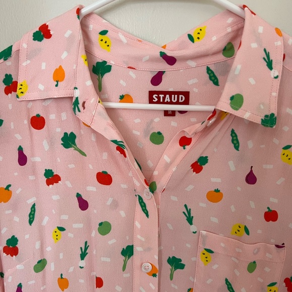 New STAUD Short Sleeve Print Shirt - Picture 2 of 3